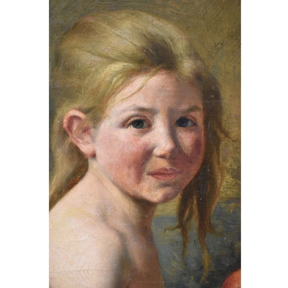 QR310 antique painting portrait oil painting woman portrait painting 19th Century.jpg